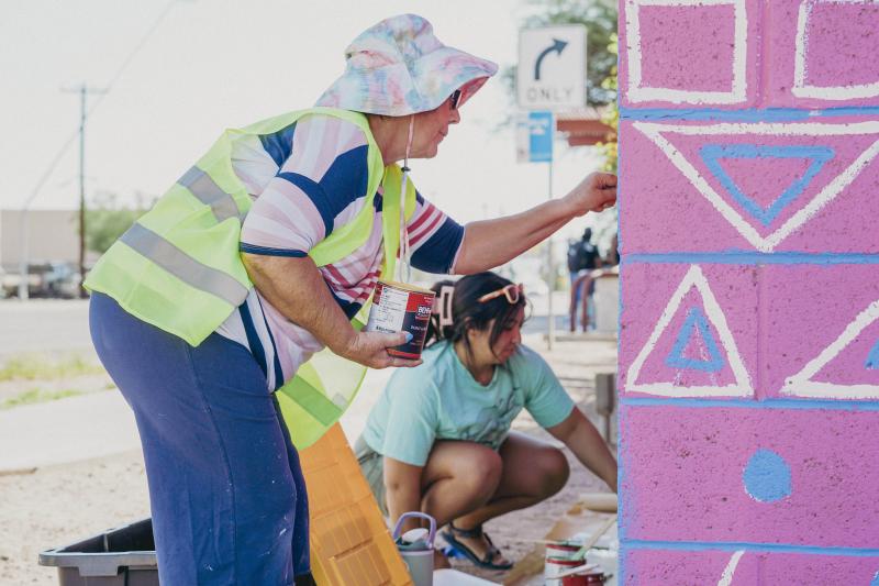 Volunteers painting at St. Vincent de Paul during Love Your City Day in August 2025