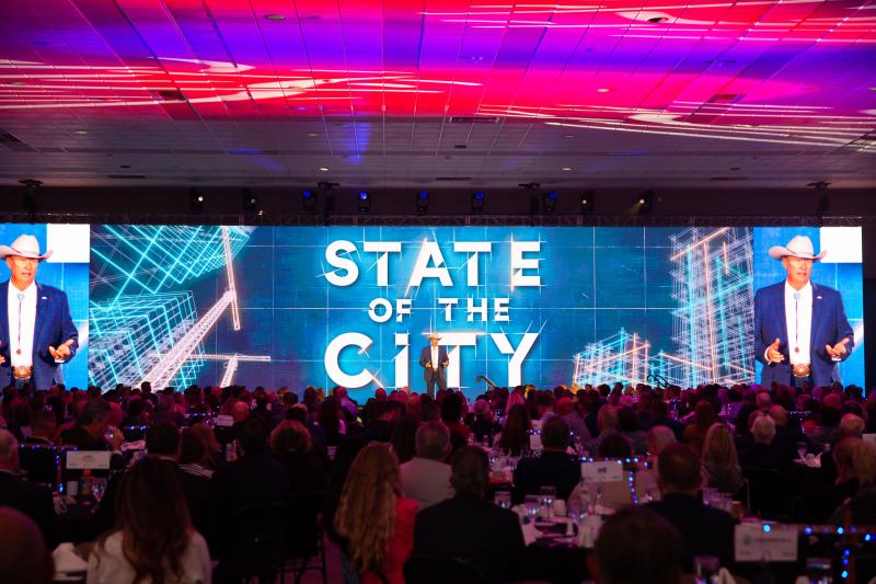 Mayor Freeman delivering State of the City address