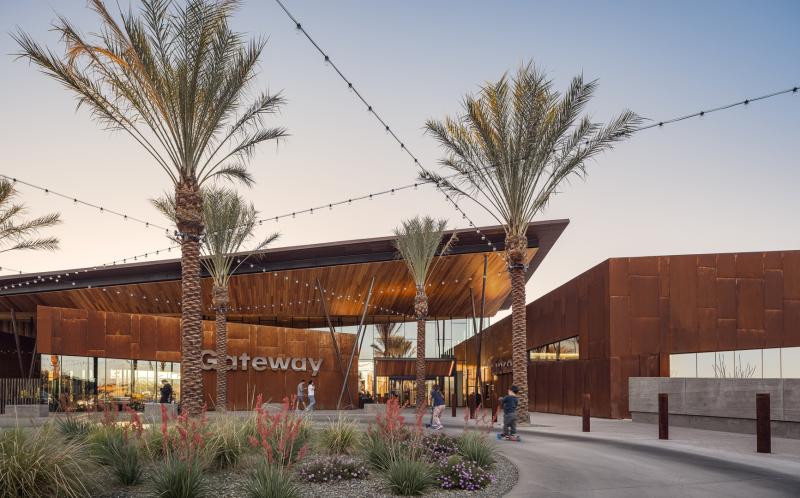 Photo of exterior of Mesa Gateway Library - photography by Jason Roehner